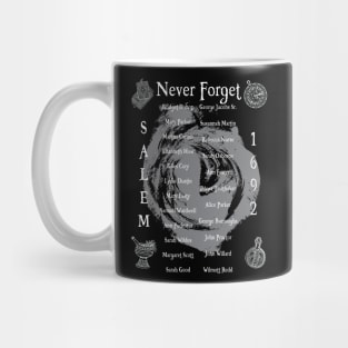 Never Forget The Salem Witches of 1692 - White Mug